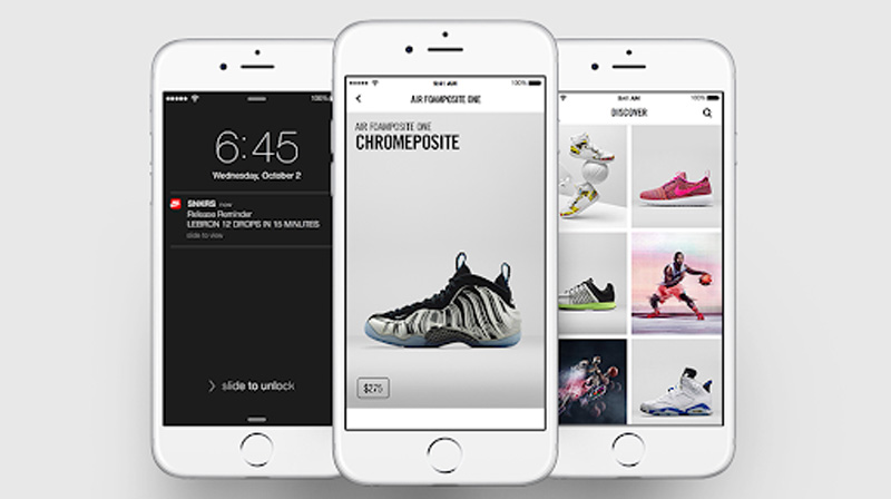 Ứng dụng SNKRS - khách hàng Nike mua sắm sản phẩm online.